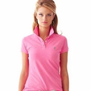 Lilly Pulitzer Pink Polo Top